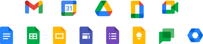Google Workspace all icons